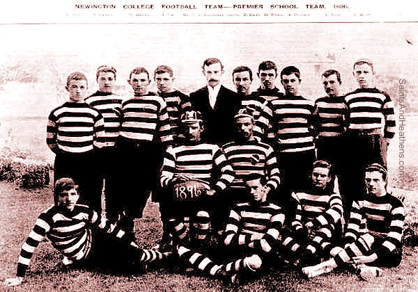 Newington College team of 1896 that won the GPS Rugby competition.