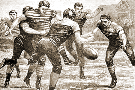 1881 scene Carlton vs Melbourne in The Australasian Sketcher