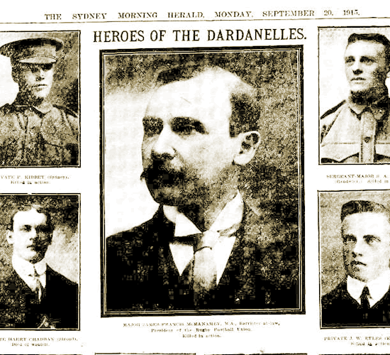 HEROES OF THE DARDANELLES.