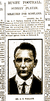 Johnnie Wallace chosen for Scotland