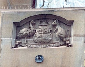 Advance Australia Arms, Bank of NSW building, Sydney