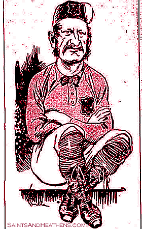 NSW Waratahs in late 1880s wore scarlet or maroon jerseys, with Southern Cross badge.