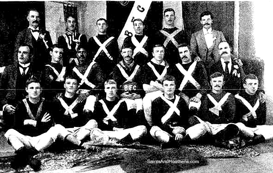 Botany FC (Rugby), 1898. Cassidy Samuels is in centre row, third from left.